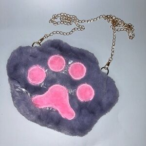 NWOT paw print chain strap bag